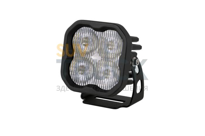 Противотуманная LED-фара SS3 Sport SAE с белой подсветкой